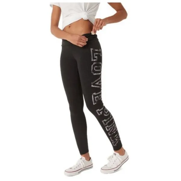 NWOT PINK Victoria’s Secret Black High Rise Leggings Silver Logo Sz XXL RARE - Image 4
