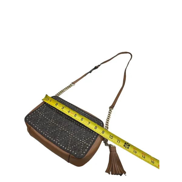 Michael Kors brown women’s purse handbag crossbody AUTHENTIC SKU 2525 - Image 9