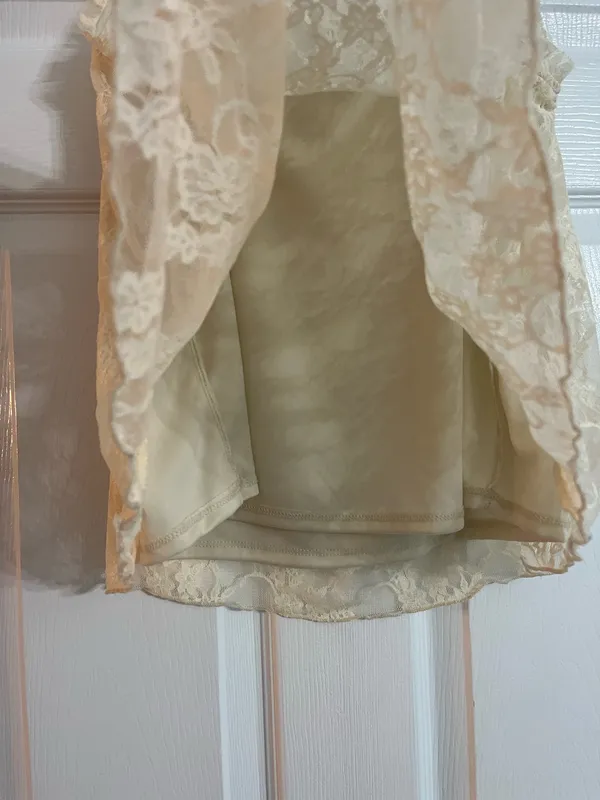 Cream Aqua Lace Cami - Image 4