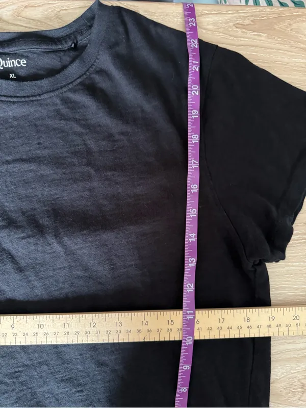 Quince XL Organic Cotton Crew Neck T-Shirt Relaxed Office Minimal Classic - Image 5