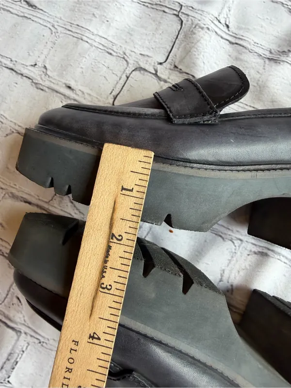 The Free People Decker Platform Penny Loafers 38.5 Grunge PreppyWhimsigoth - Image 13