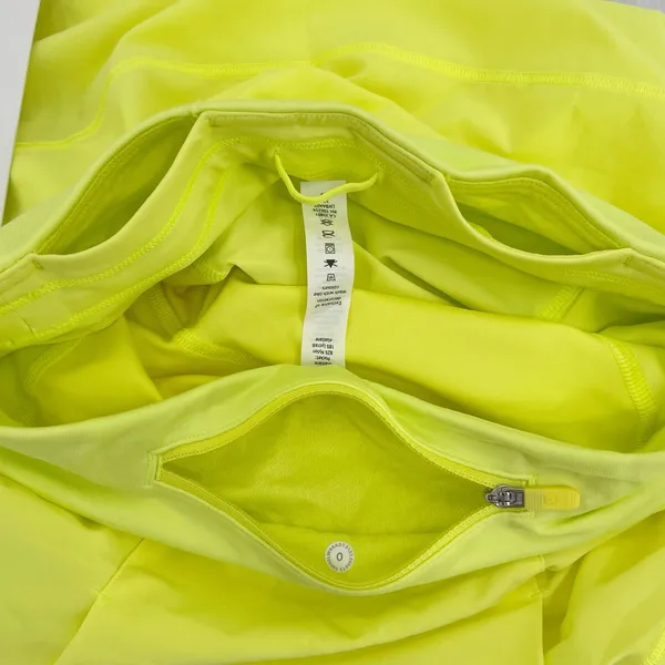 Lululemon Pace Rival Skirt Electric Lemon Yellow Bright Neon Pleats Skort Size 0 - Image 6