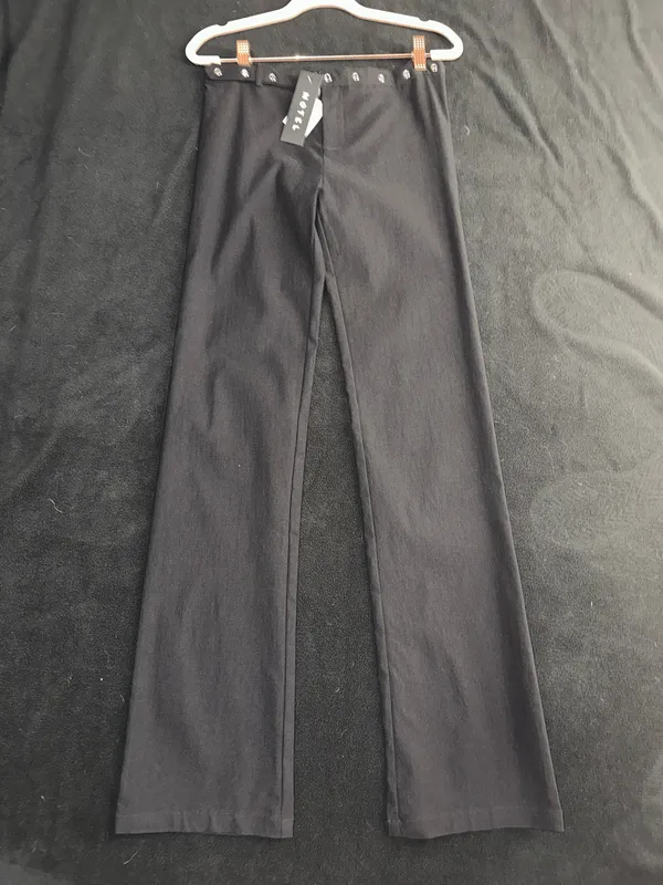 Edikted Motel Black Pants with belt - Image 2