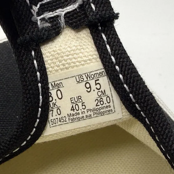 Vans Style 93 Mary Jane Black Canvas Shoes 9.5 - Image 8