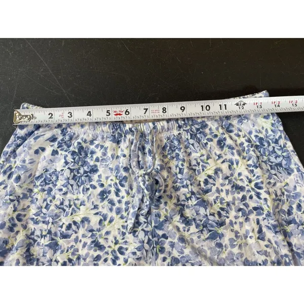 Lauren Ralph Lauren Women’s Blue Floral 2 Piece Pajama Set Button Top Pants S - Image 15