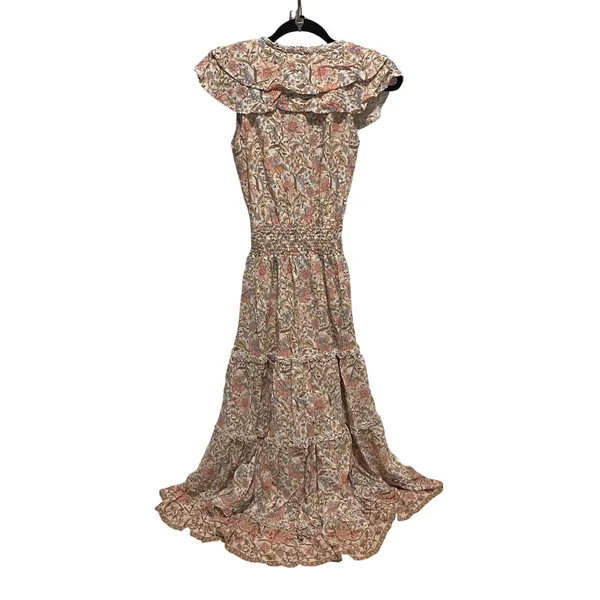 Walker & Wade Floral Smocked Midi Dress | Cottagecore Romantic | Small‎ - Image 4