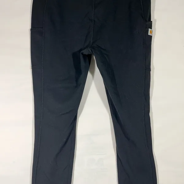 Carhartt Fitted Workwear Capri Leggings Heavyweight Women Sz L Black‎ New A66 - Image 2