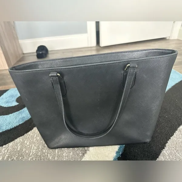 Kate Spade‎ Black Leather Saffiano Tote Shoulder Bag - Image 3