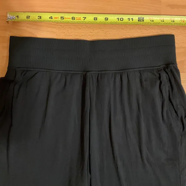 Alo Yoga Semi-Sheer Delicate Lounge Flare Pant (Regular) Black L - Image 3