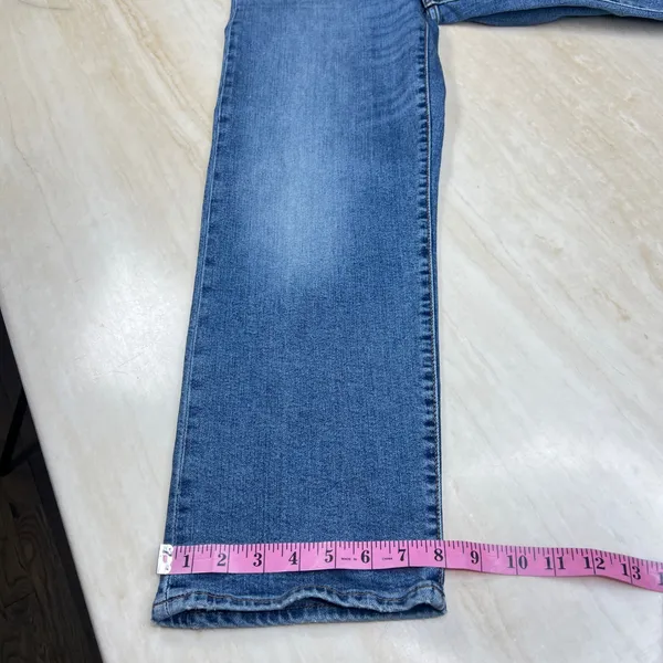 Levis Ribcage Straight Ankle Jeans Womens 27 Blue High Rise Denim A36 - Image 11
