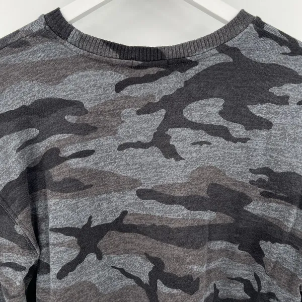 Rails Ramona Iron Camo Print Gray Black Sweatshirt Pullover‎ Top Women’s Size XS - Image 6