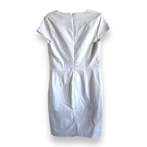 Grace Karin Womens Dress‎ Sz XL Pencil Bodycon White Cap Sleeve Dress 50s 60s - Image 4