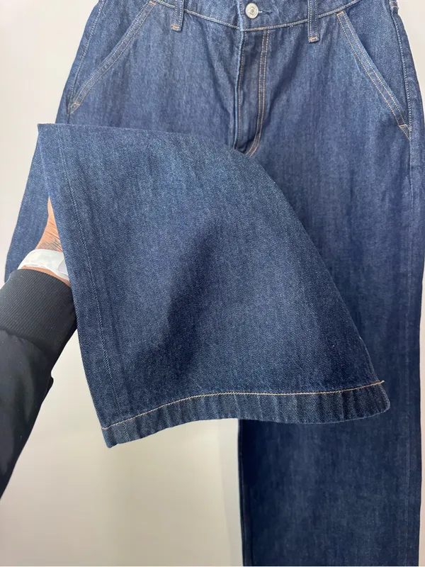 Abercrombie and Fitch High Rise Wide Leg Trouser Pant - Image 8