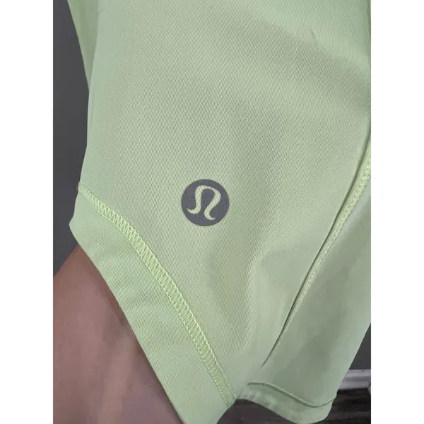 Lululemon Sculpt Tank Top Women 6 Lime Green Great Mesh Back Athletic Running - Image 2