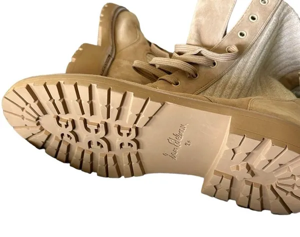 Sam Edelman NWT Water Repellent Lydell Combat Boots Color: SESAME Lug Sole - Image 8
