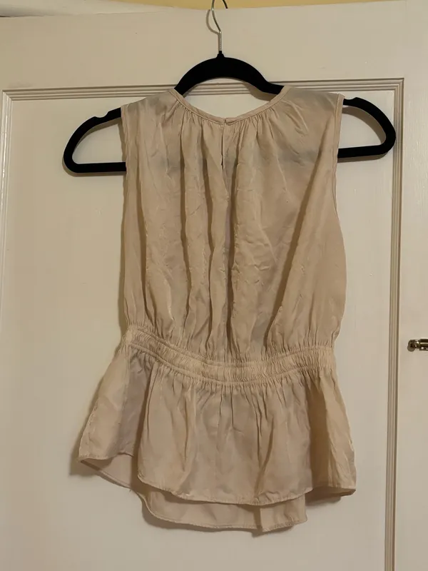 And Now This beige peplum top Tan Size M - Image 2