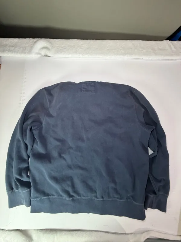 American Eagle Outfitters Navy Sweatshirt with Yellow EAGLE Lettering - Image 6