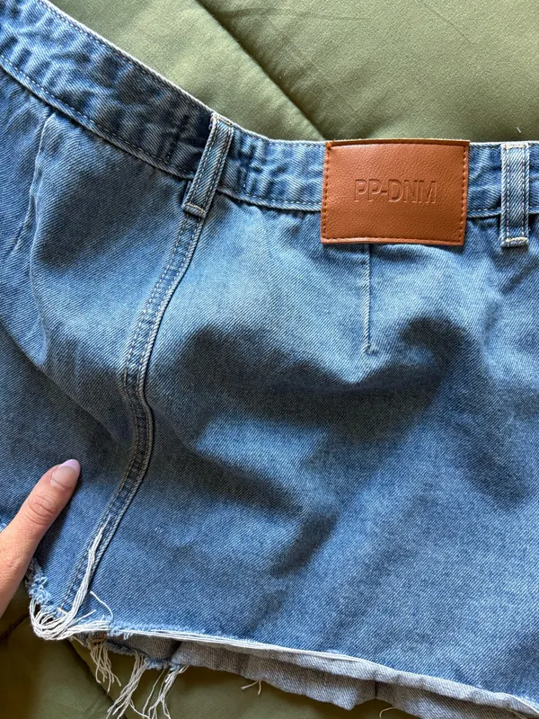 Princess Polly Pleated Denim Mini Skirt - Image 6