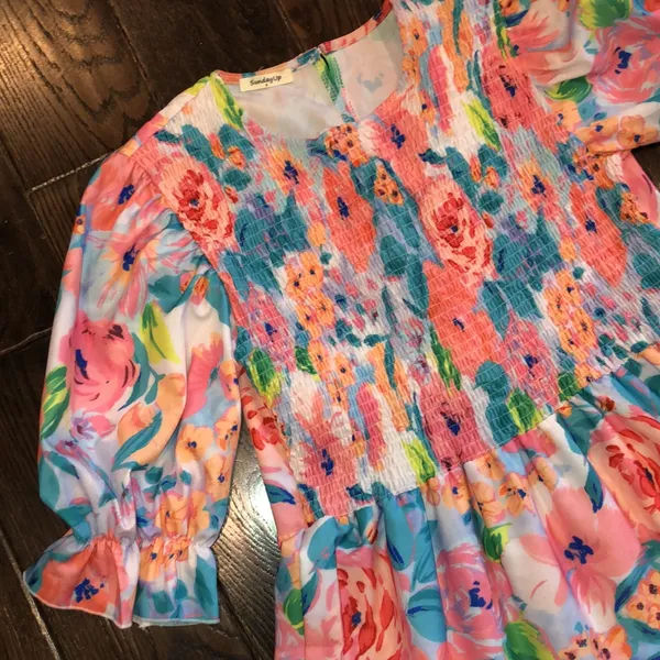 Sunday up floral maxi dress size small - Image 3