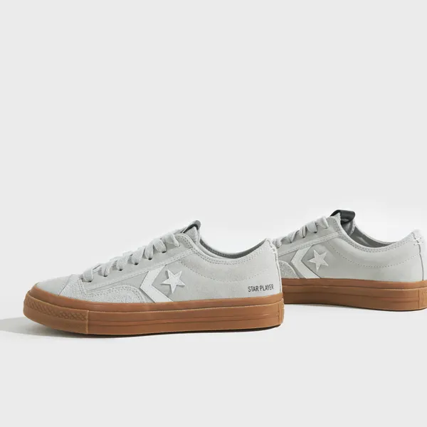 Converse Star Player 76 Sneaker with Gum Sole in Gray - Image 2