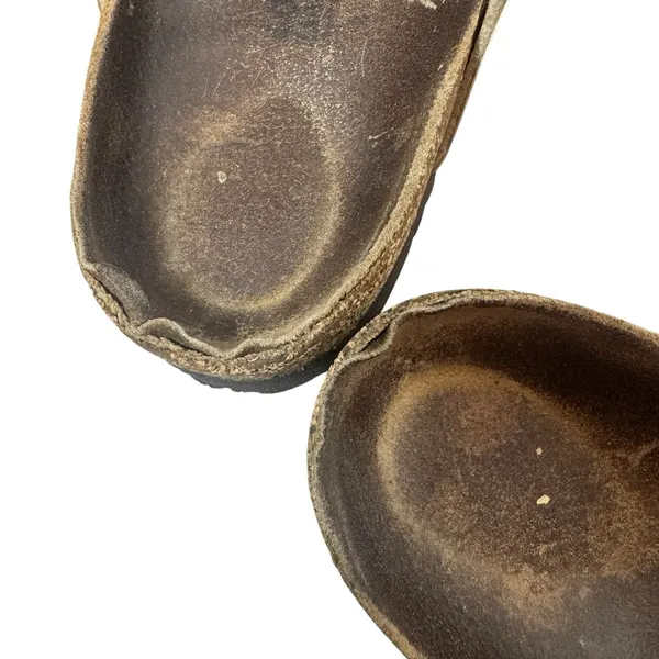 Birkenstock Womens Mayari Sandals Size 40 US 9-9.5 Birko-Flor Pearl White Brown - Image 7