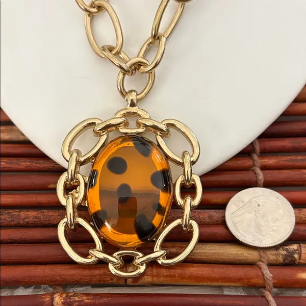 BaubleBar Gold Chain Necklace with Pendant 18”-20” NWT - Image 2