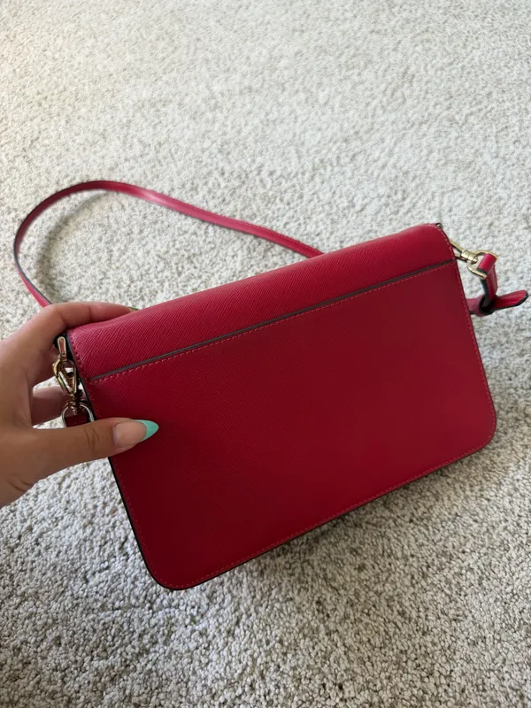 Kate Spade Madison Textured Patent Leather Willow Medium Convertible Crossbody - Image 4