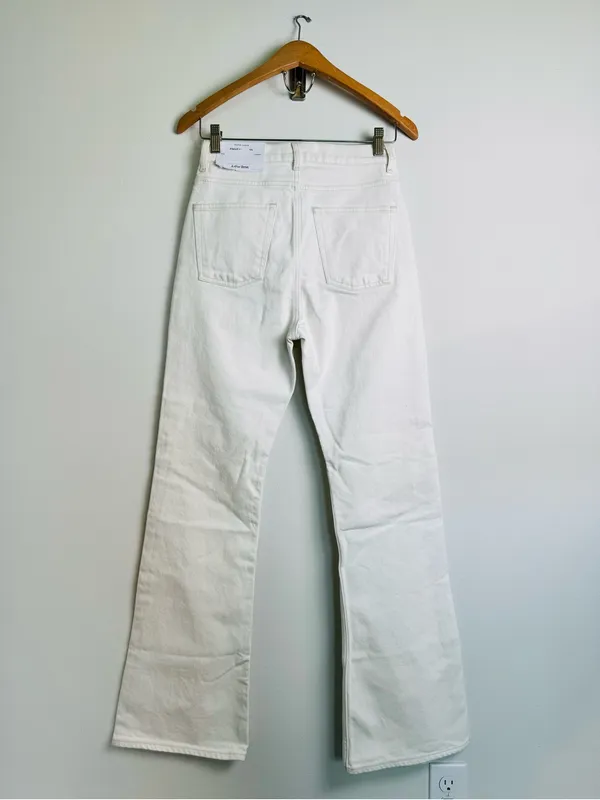 & Other Stories Cream High-Rise Wide Leg Jeans - Image 4