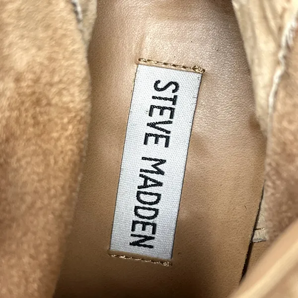 Steve Madden Brown Suede Shrines Heeled Booties Womens Size 9 - Image 7