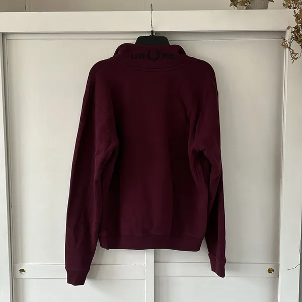 VTG Y2K Victoria’s Secret PINK Women’s Maroon Quarter Zip • Sz Small - Image 5