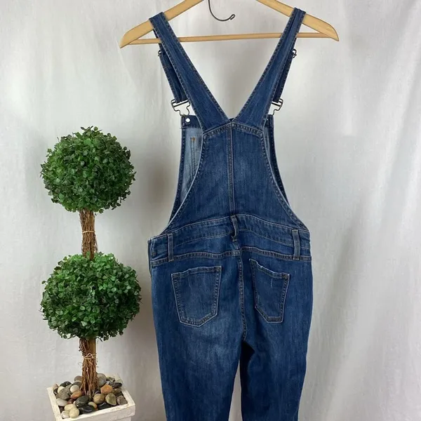 Gap Women's Blue Denim Overalls XS - Image 3