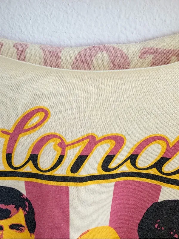 Blondie UK Tour 78 Graphic Cropped Off-the-Shoulder Band Tee - Image 3