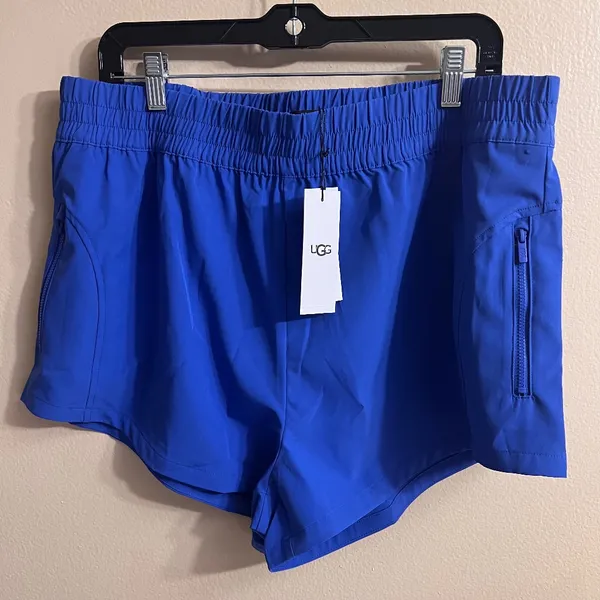 UGG Women's Blue Athletic Running Gym Shorts Size XL Lightweight Activewear - Image 4