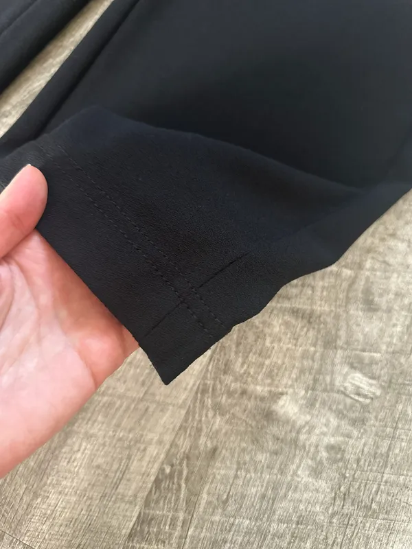 ZARA Buttoned Wool Wide Leg Pants Size S - Image 3