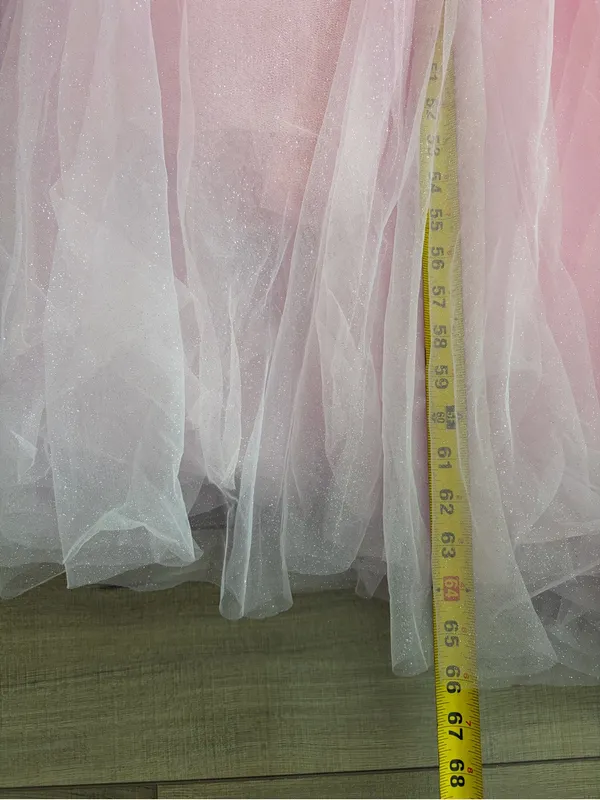 MAC DUGGAL 20377 Hot Pink Ombre Glitter One Shoulder Tulle Ball Gown Prom 6 - Image 10