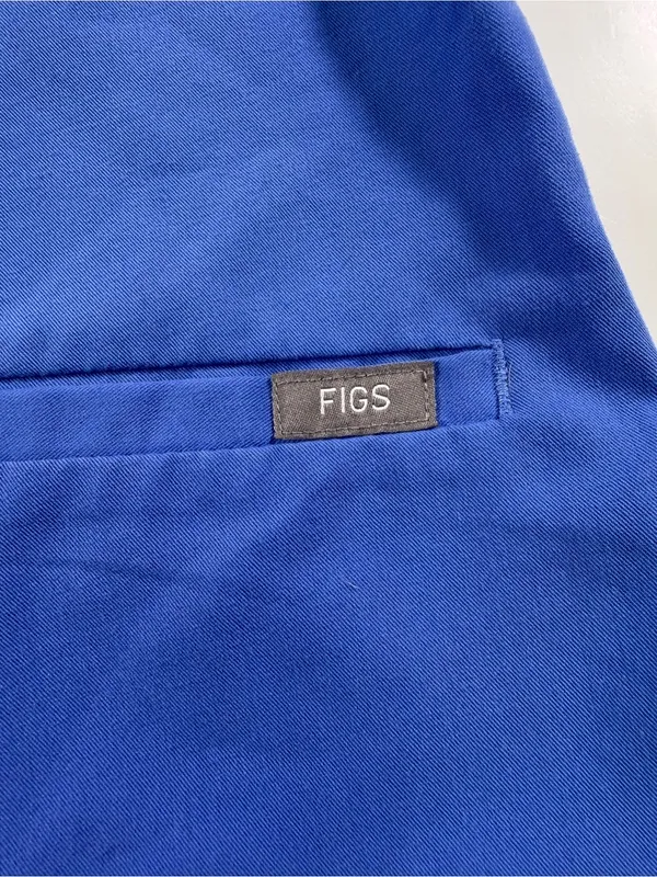 FIGS Classic V-Neck Medical Scrub Top - Blue - Image 5