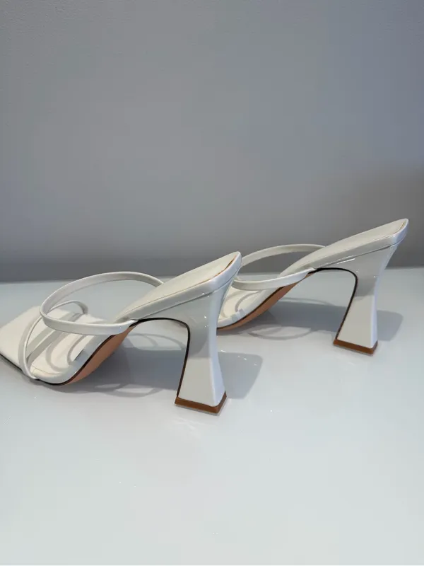 Amazon White Strapped Block Heels NWOT - Image 4
