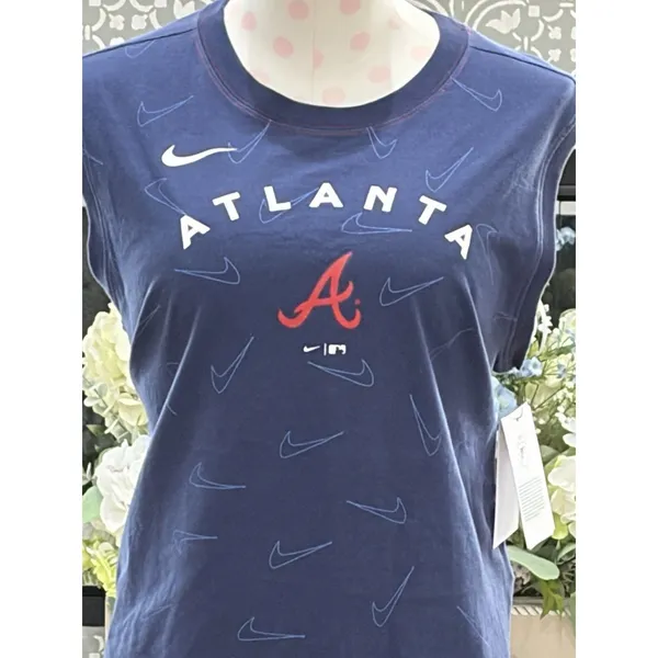NIKE Women's Atlanta Braves Team Tech Muscle Tank Top - Large - NWT - Image 6
