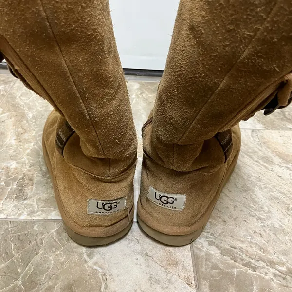 UGG Tall Retro Cargo Boots with Buckle and side pocket - Image 7