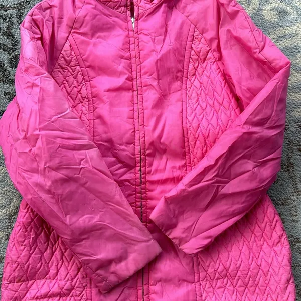 Vintage Aspen Ski Wear Two Piece Snow Ski Suit Hot Pink Medium - Image 6