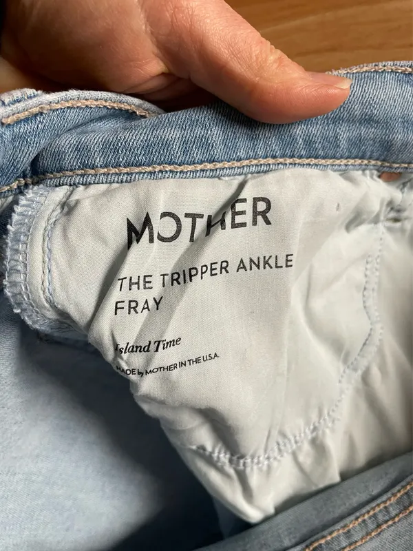 Awesome Mother Denim The Tripper Ankle Fray Jeans in Island Time - Sz 32 - Image 5