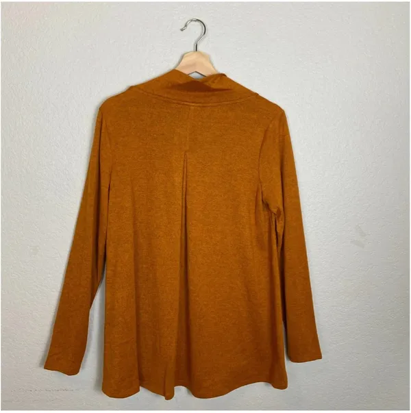 LOGO By Lori Goldstein Sweater Women’s Cowl Neck Front Pockets A343821 XL - Image 2
