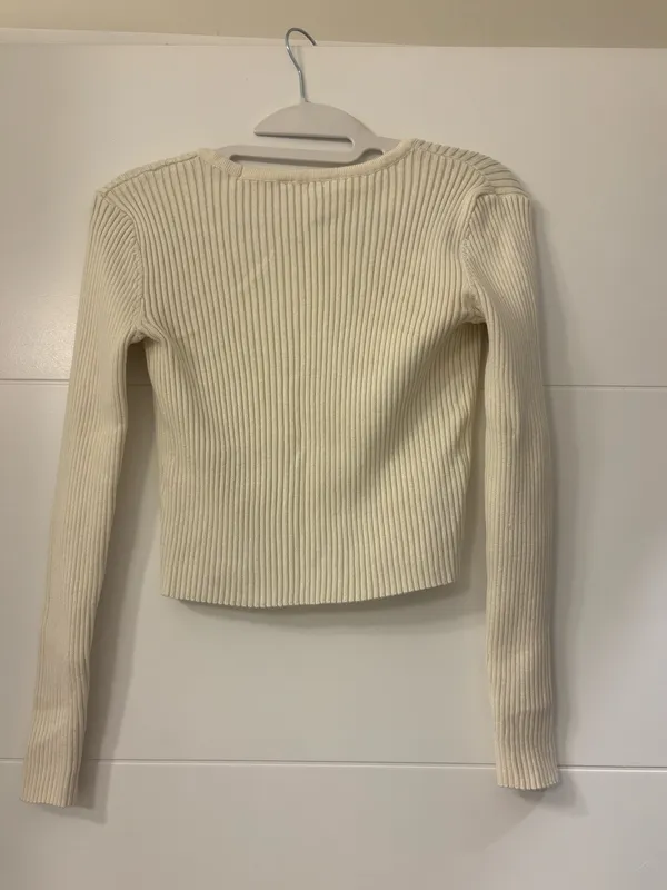 Cream Tie Top Tan Size XS - Image 2