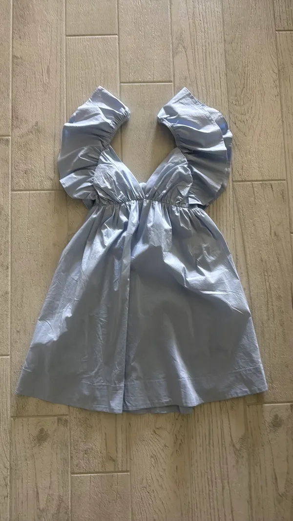 Light blue ruffle dress Size M - Image 3