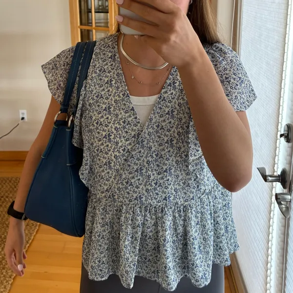 ADDITIONAL PHOTOS Prada Vitello Daino Moon Shoulder Bag Blue Leather Silver - Image 14