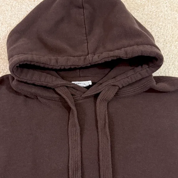 Chocolate Brown Oversized Hoodie Dres Size M - Image 3
