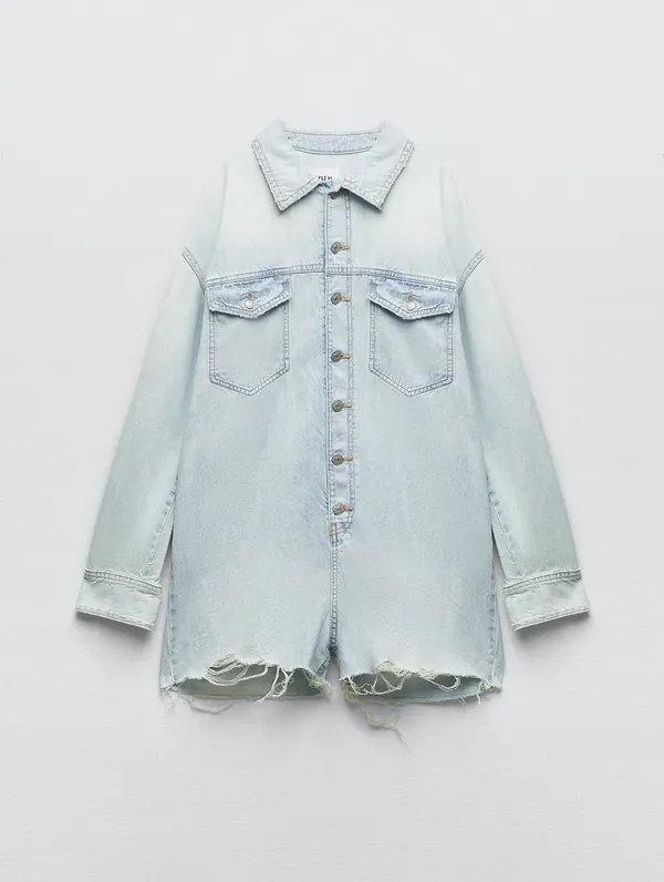 Denim Romper - Image 3