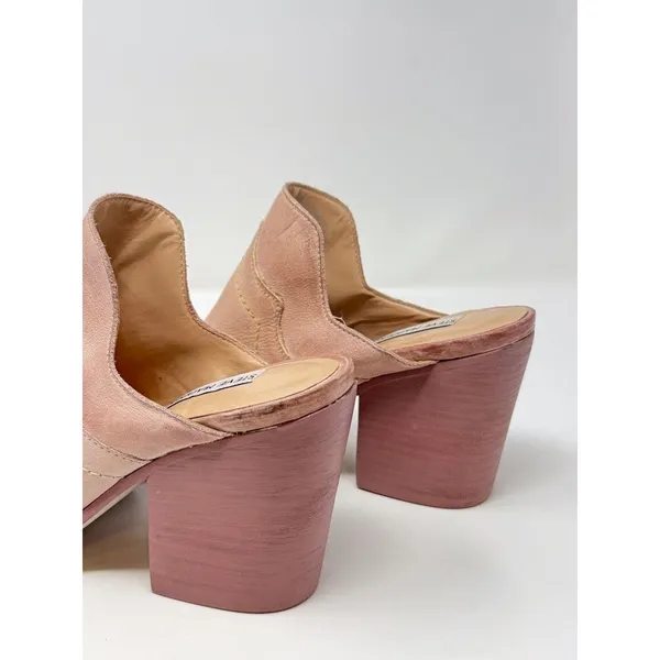 Steve Madden Cando C Heels Brown Leather Western Mules Pointed Sandals US 9 M - Image 6