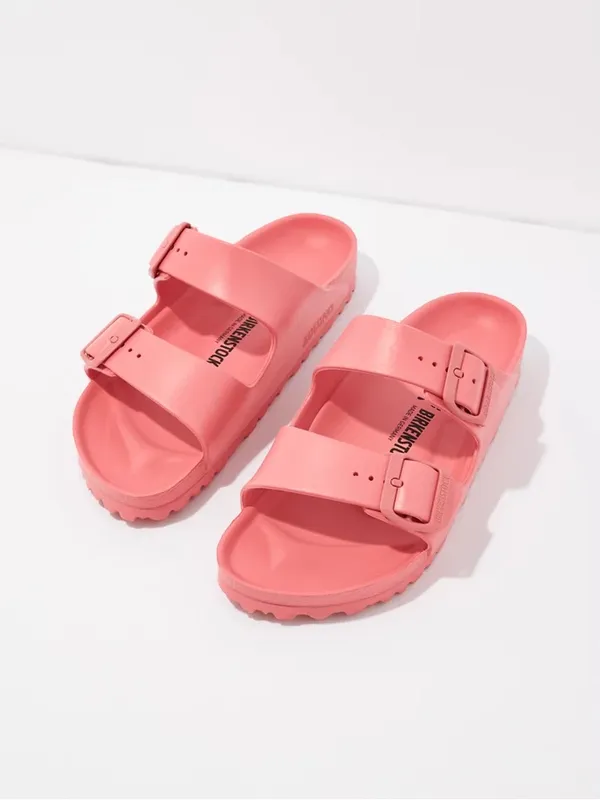 Birkenstock Arizona EVA sandals coral pink Waterproof Double Strap Sandal shoe - Image 2