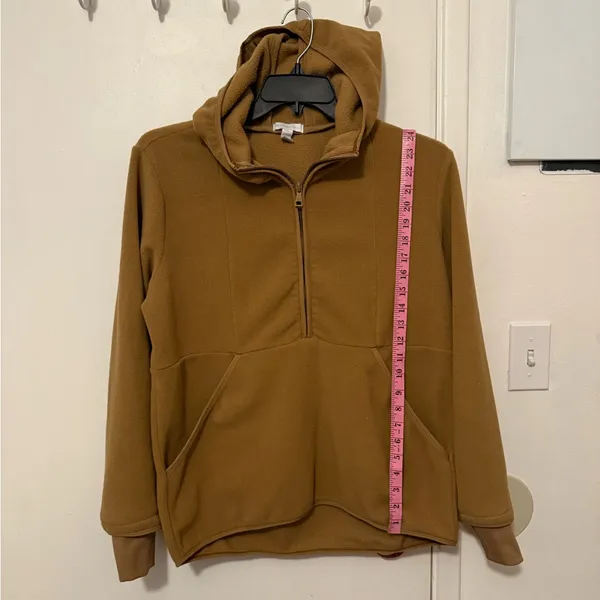 Beyond Yoga Tan Fleece Hoodie - Image 4